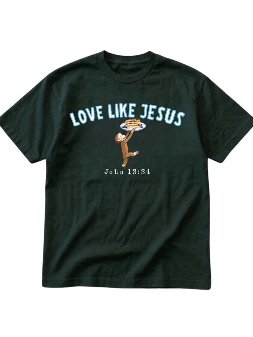 Love Like Jesus Graphic Tee - forest green